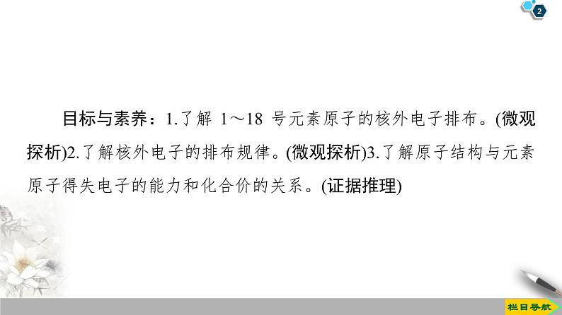 2019-2020学年新鲁科版必修2第1章 第1节 课时2 核外电子排布与元素原子得失电子能力课件(53张)02