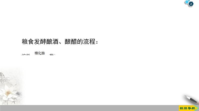 2019-2020学年新鲁科版必修2第3章 微项目 自制米酒课件(27张)02