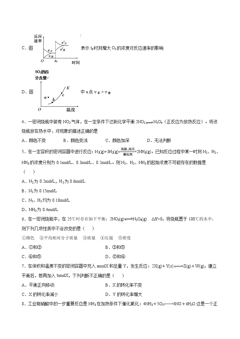 人教版高中化学选修4  2.3《化学平衡》同步练习（解析版）02