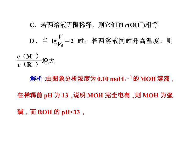 高考化学一轮总复习(课件):全国高考题型突破电离平衡图象问题分析05