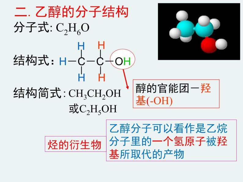 2020-2021学年高一化学第三章第三节第一课时乙醇精编课件（人教版必修二）08