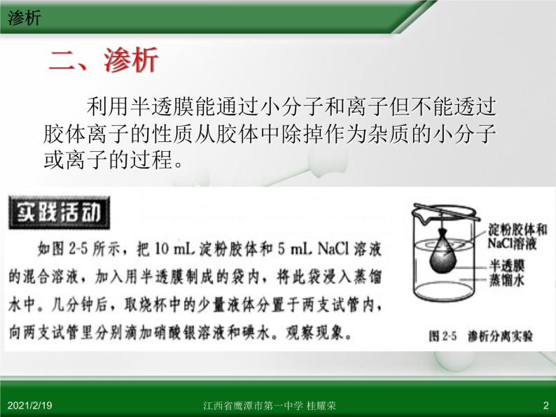 江西省鹰潭市第一中学人教版高中化学选修6 实验化学 第二章 第一节 物质的分离和提纯（第2课时） 课件02