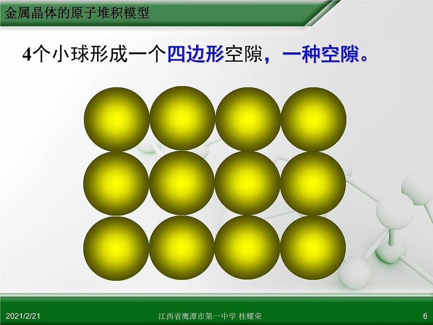 江西省鷹潭市第一中學(xué)人教版高中化學(xué)選修3 物質(zhì)結(jié)構(gòu)與性質(zhì) 第三章 第三節(jié) 金屬晶體（第2課時(shí)）課件（共52 張PPT）第6頁(yè)