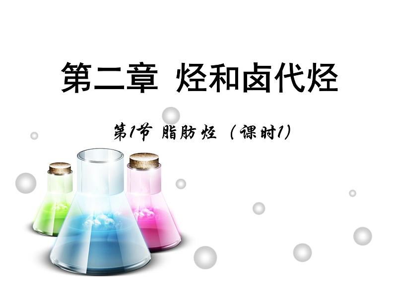 【推荐】人教版高中化学选修五 2.1脂肪烃第1课时(课件2)01