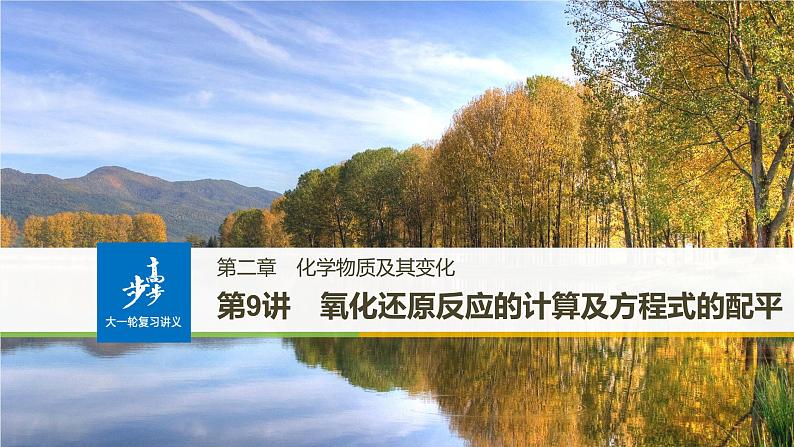 高考化学(人教)大一轮学考复习考点突破课件:第二章 化学物质及其变化 第9讲01