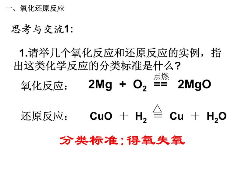 人教版高中化学必修1课件：2.3氧化还原反应（第1课时） （共18张PPT）03