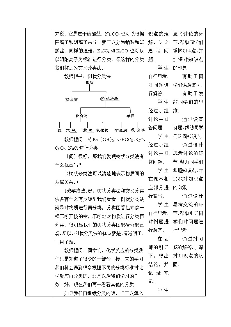 高中化学人教版(2019)必修第一册(教案)物质的分类03