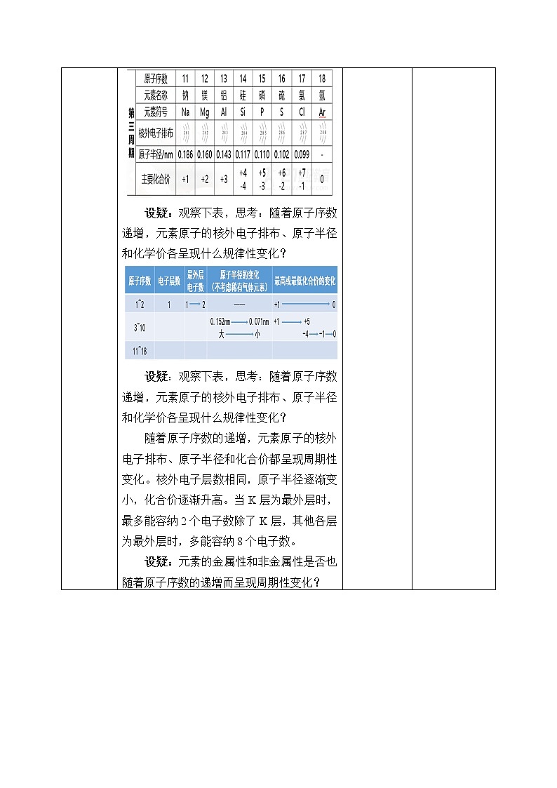 高中化学人教版(2019)必修第一册(教案)元素周期律03