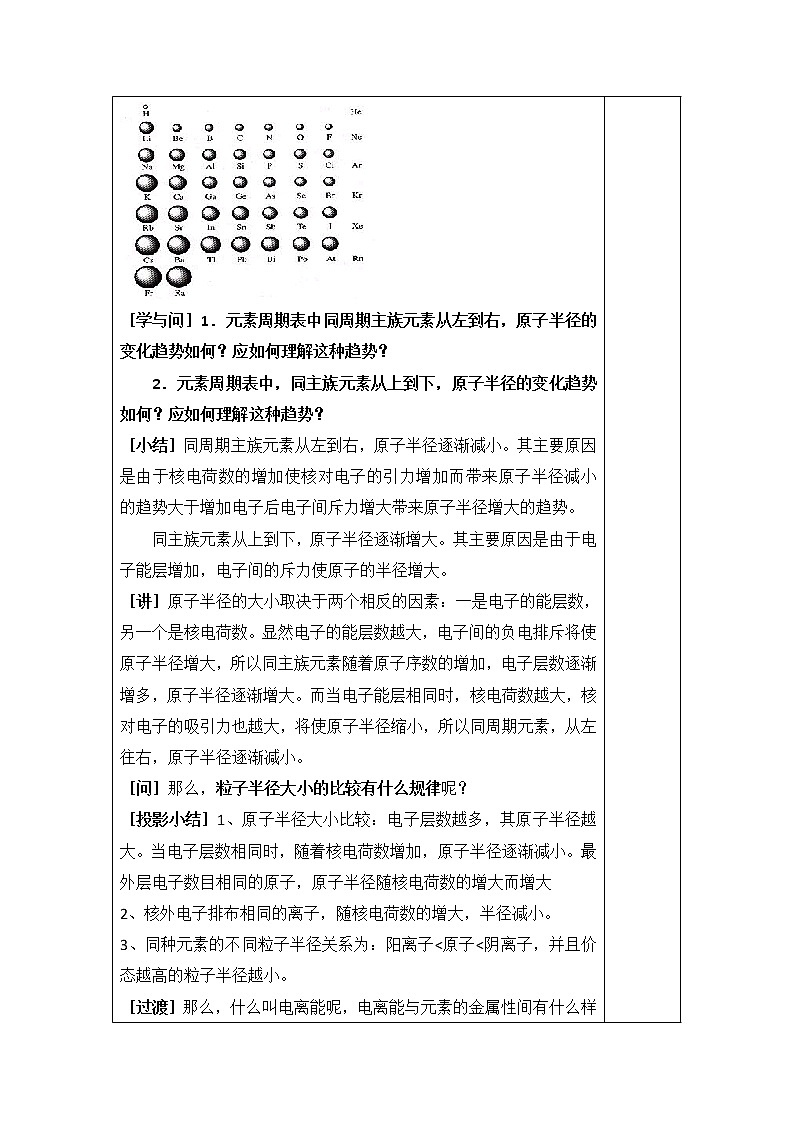 人教版高中化学选修三教案-1.2 原子结构与元素的性质 第二课时03
