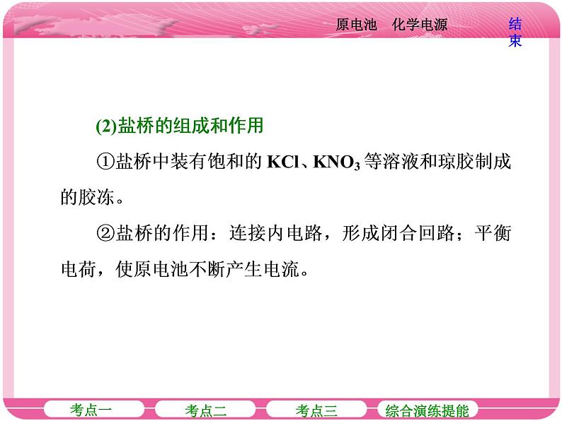 (人教版)高三化学高考总复习课件:第6章 第二节 原电池 化学电源08