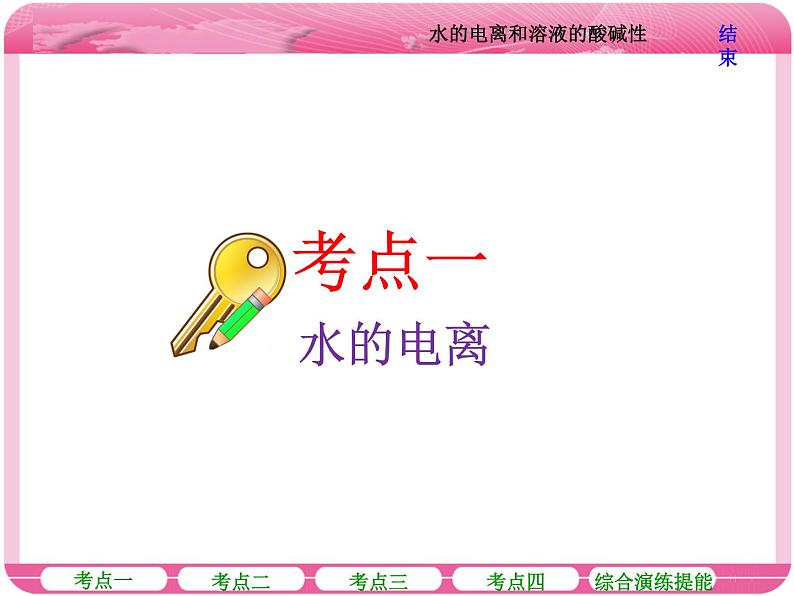 (人教版)高三化学高考总复习课件:第8章 第二节 水的电离和溶液的酸碱性03