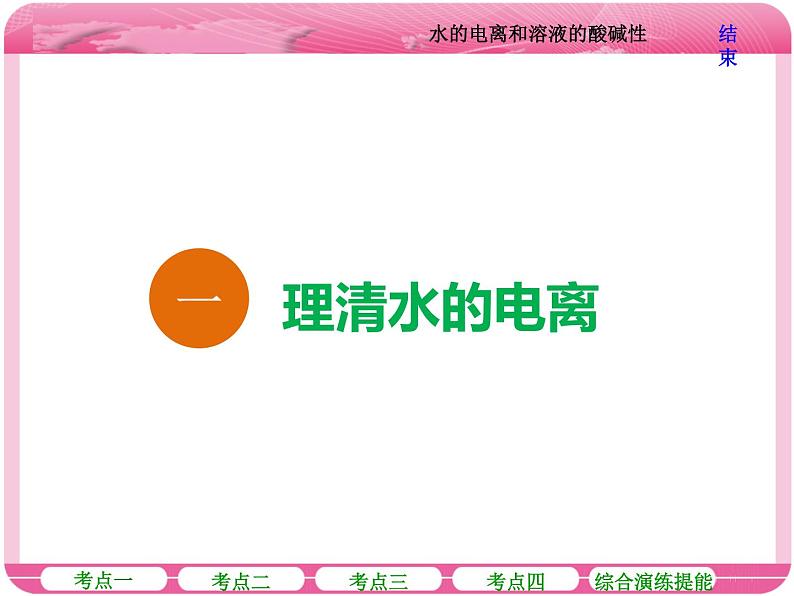 (人教版)高三化学高考总复习课件:第8章 第二节 水的电离和溶液的酸碱性05
