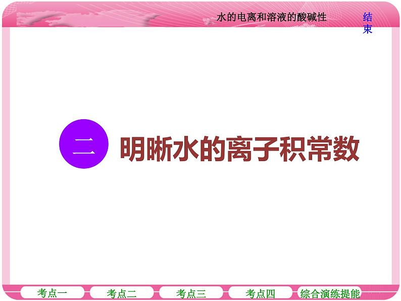 (人教版)高三化学高考总复习课件:第8章 第二节 水的电离和溶液的酸碱性07