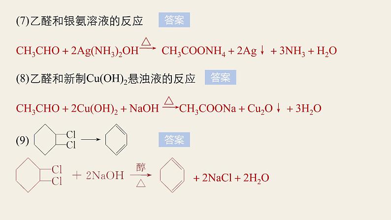 高考化学(人教)大一轮学考复习考点突破课件:第十一章 有机化学基础(选考) 本章重要有机物之间的转化关系05