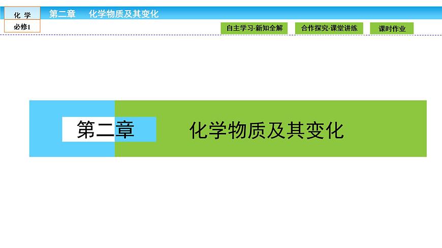 高中化學（人教版）必修1課件：第二章 化學物質及其變化 2.1.1第1頁