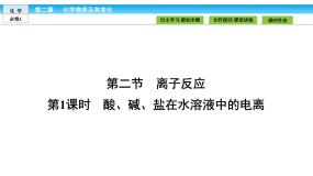 高中化学人教版 (新课标)必修1第二节 离子反应备课课件ppt