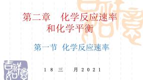 化学选修4 化学反应原理第二章  化学反应速率和化学平衡第一节 化学反应速率备课课件ppt