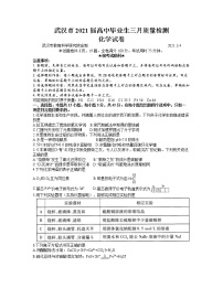 湖北省武汉市2020-2021学年高三下学期3月质量检测化学试题（含解析）