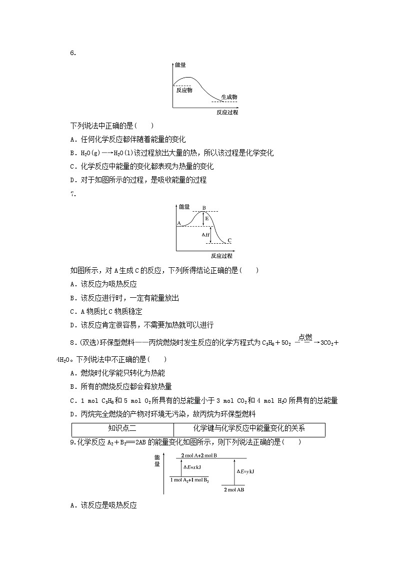 2020_2021學(xué)年新教材高中化學(xué)第六章化學(xué)反應(yīng)與能量第一節(jié)第1課時化學(xué)反應(yīng)與熱能課時作業(yè)含解析新人教版必修220210220193第2頁