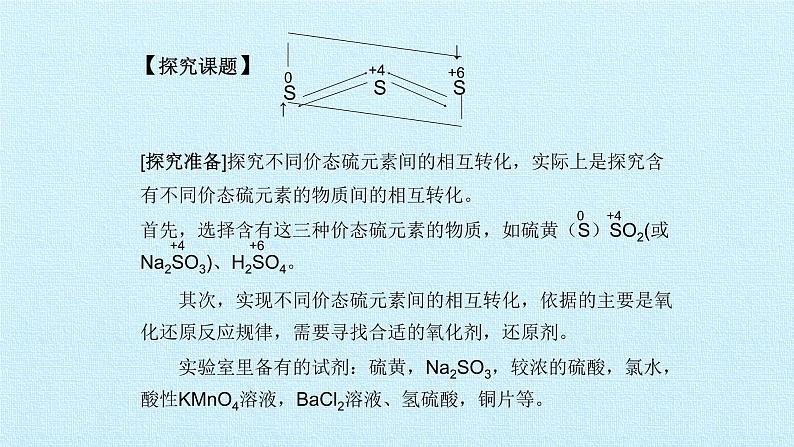 人教版 (2019) 必修 第二册 第五章 实验活动5 不同价态含硫物质的转化课件04