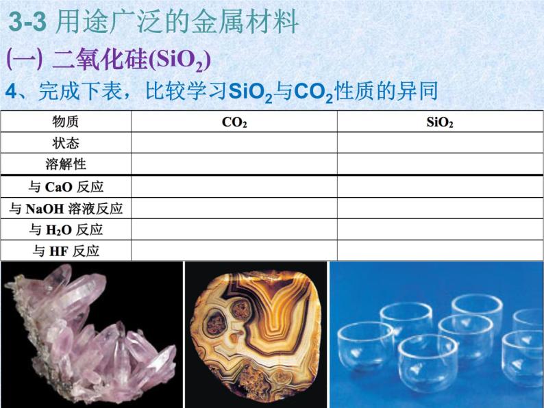 人教版（新课标）高中化学必修一第四章 第一节 第一课时 二氧化硅和硅酸 (2)课件06