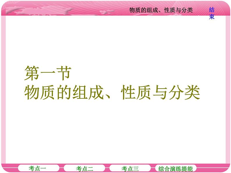 (人教版)高三化学高考总复习课件:第2章 第一节 物质的组成、性质与分类02