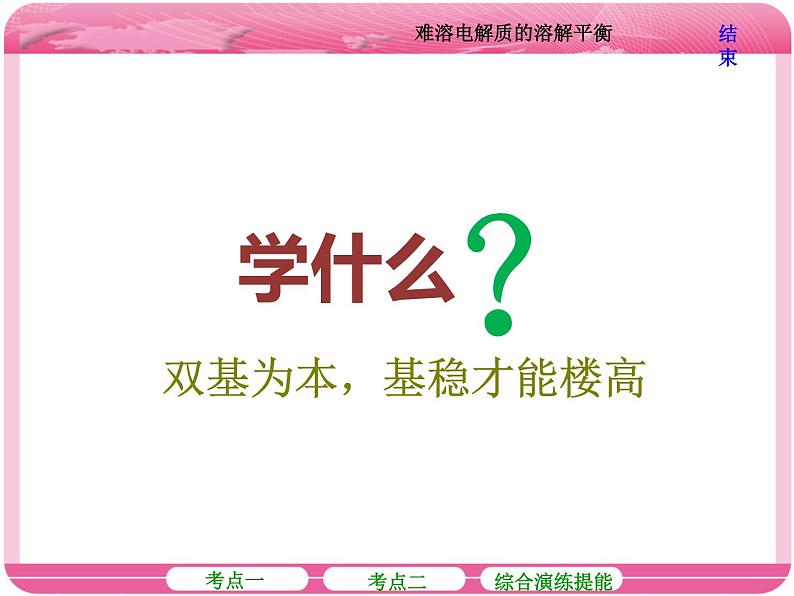 (人教版)高三化学高考总复习课件:第8章 第四节 难溶电解质的溶解平衡04