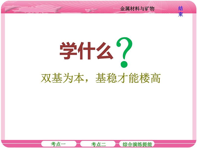 (人教版)2018届高三化学高考总复习课件:第3章 第四节 金属材料与矿物04