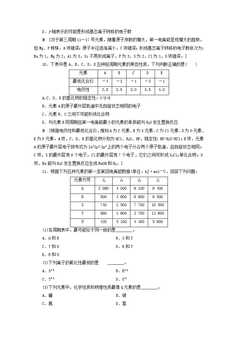 【鲁科版】高考化学一轮复习课时作业39原子结构与性质(含解析) 练习03
