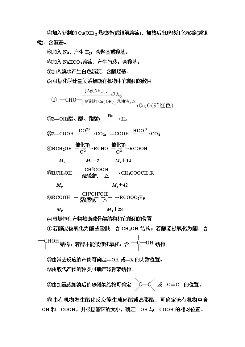 人教版(2019)高中化学选择性必修3 第5章 微专题3 有机推断题的解题策略02