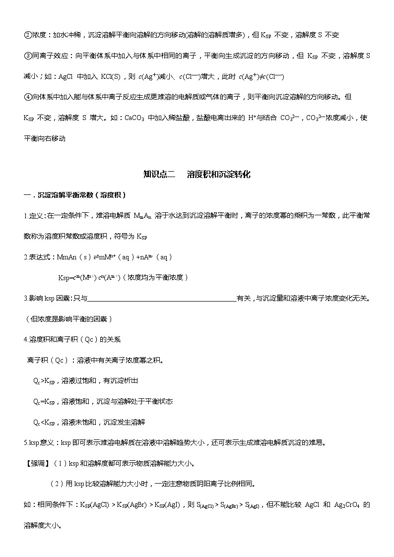 人教版 (新课标) 高中化学 选修4:专题六   难溶电解质的溶解平衡02