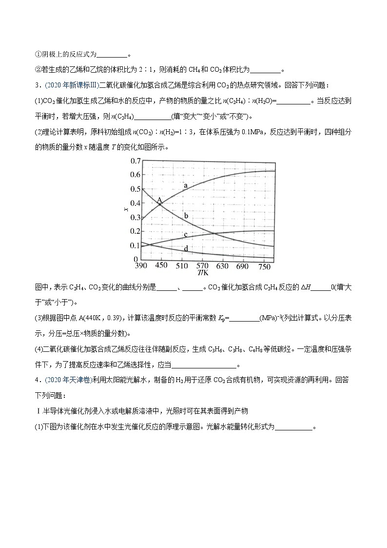 2020年高考化学真题分类训练 专题14 化学反应原理综合03