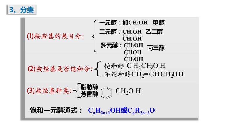 5-3-1 醇酚 (1)醇 课件 2020-2021学年人教版高二化学选修5有机化学基础08