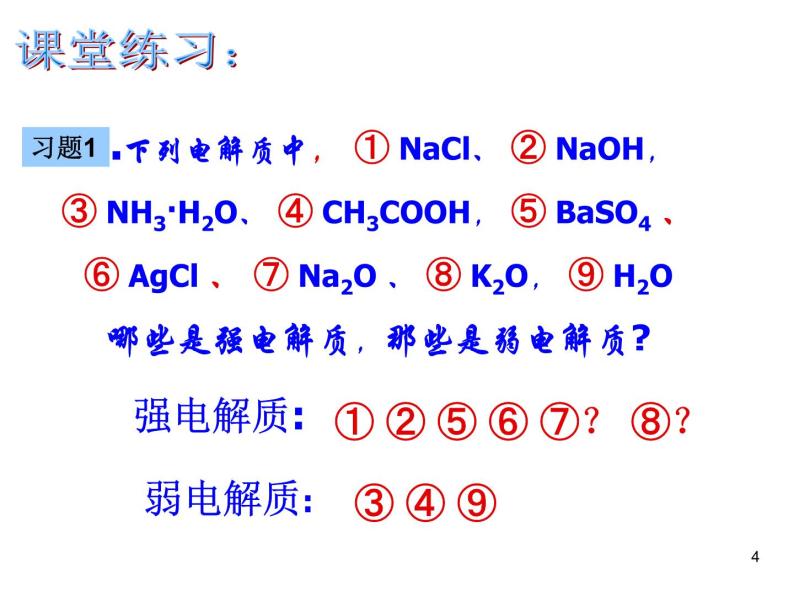 高中化学选修4课件--3.1弱电解质的电离04