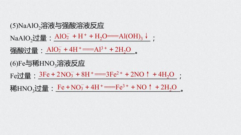 2022高考化学一轮复习 第二章 第8讲　用分类思想突破离子方程式的书写课件07