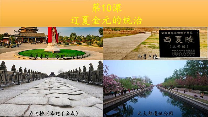 第10课 《辽夏金元的统治》PPT课件新课教学 《中外历史纲要》上-新教材统编版01