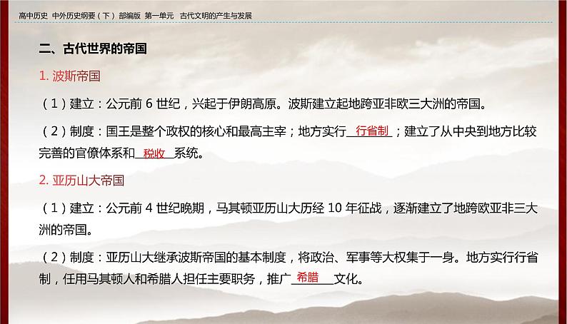 高中历史人教统编版 第1单元第2课 古代世界的帝国与文明的交流 教学课件04