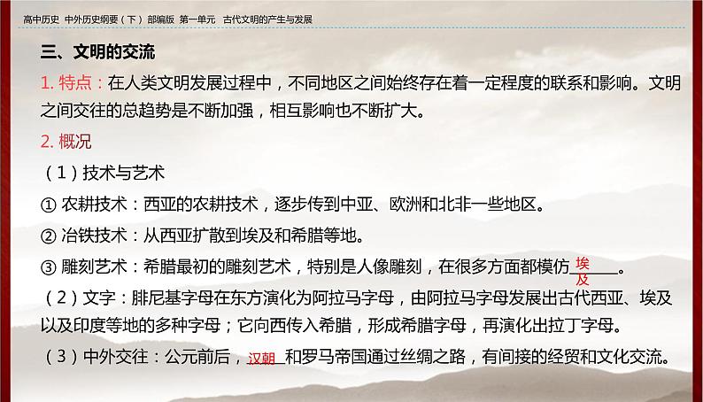 高中历史人教统编版 第1单元第2课 古代世界的帝国与文明的交流 教学课件06