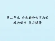 岳麓版高中历史必修一第二单元  古希腊和古罗马的政治制度 复习课件