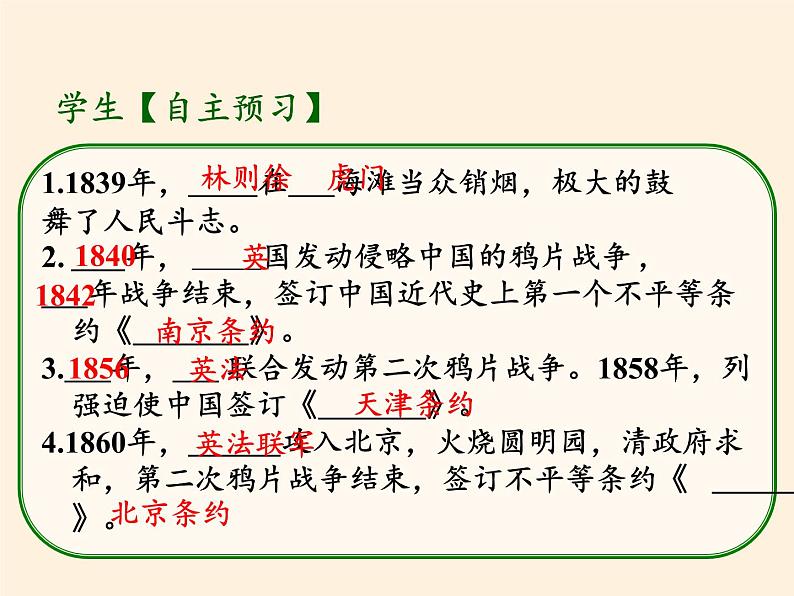 北师大版高中历史必修1 第5课 鸦片战争和太平天国运动(1)(课件)第4页