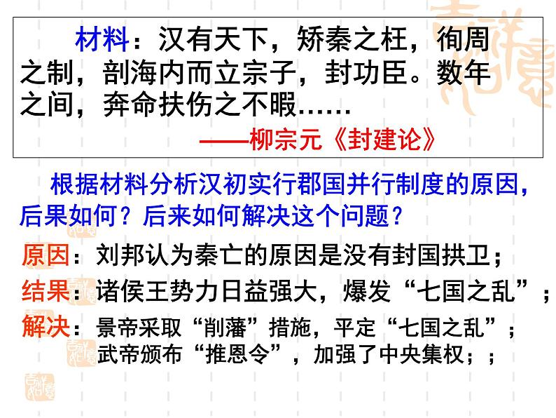 北师大版高中历史必修1 第3课从汉至元的政治制度的演变(课件)第8页