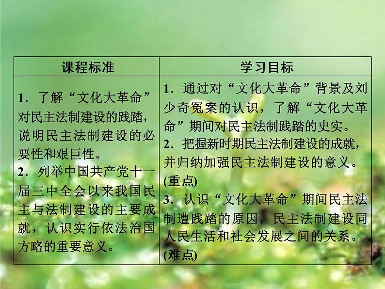 北师大版高中历史必修1 第12课 新时期民主法制建设的成就(课件)第2页