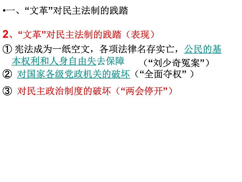 人教版高中历史必修一第21课民主政治建设的曲折发展(1)课件第4页