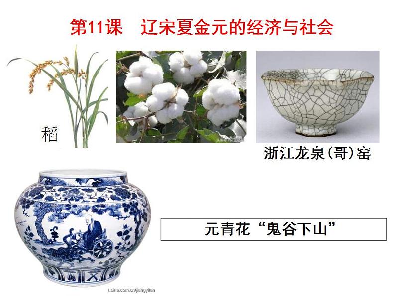 统编版历史中外历史纲要上课件第11课《辽宋夏金元的经济与社会》01