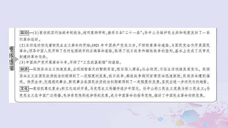 高考历史一轮复习第2部分第6单元课题1救亡图存的抗争_民国前期求民主的潮流与思想解放课件第3页