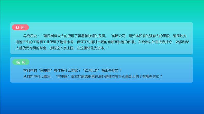 人教统编版(2019)必修中外历史纲要下第六单元第12课:资本主义世界殖民体系的形成(共31张PPT)课件PPT第2页