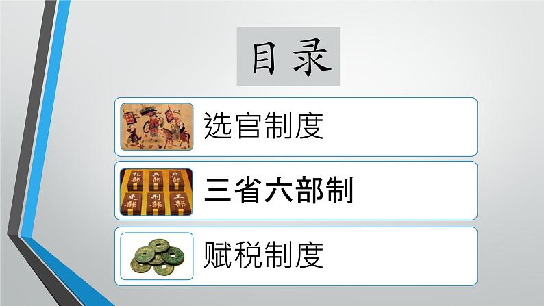 历史统编版(2019) 必修中外历史纲要上第7课 隋唐制度的变化与创新(16张PPT)课件PPT第2页