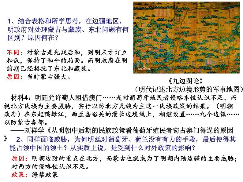 高中历史人教统编版(2019)必修中外历史纲要上第13课从明朝建立到清军入关课件(14张PPT)第7页