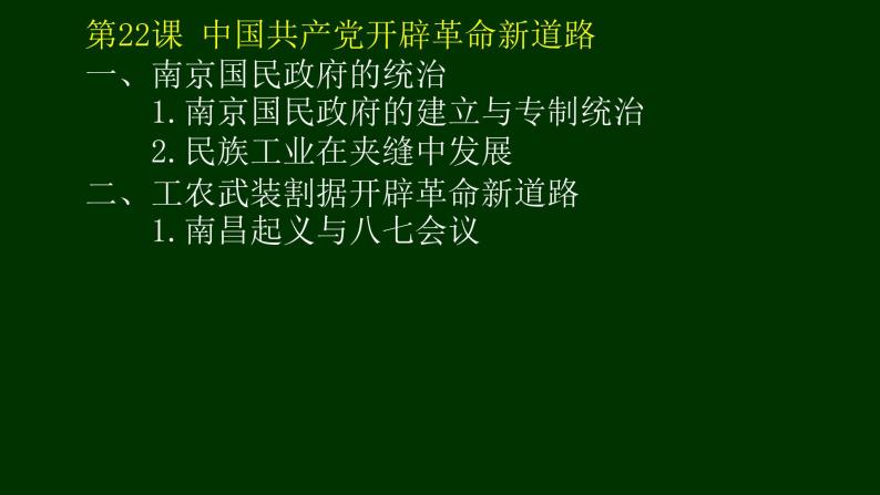 纲要（上）第22课 南京国民政府的统治和中国共产党开辟革命新道路 课件（共40张PPT）05