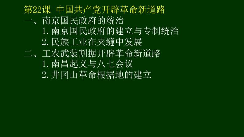 纲要（上）第22课 南京国民政府的统治和中国共产党开辟革命新道路 课件（共40张PPT）08